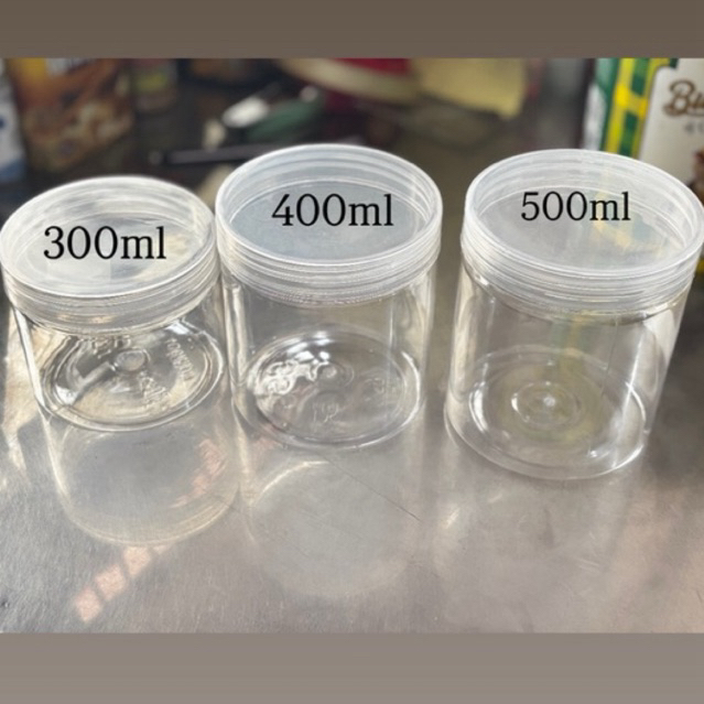Toples Tabung Jar Plastik Tempat kue kering 300ml 400ml 500ml