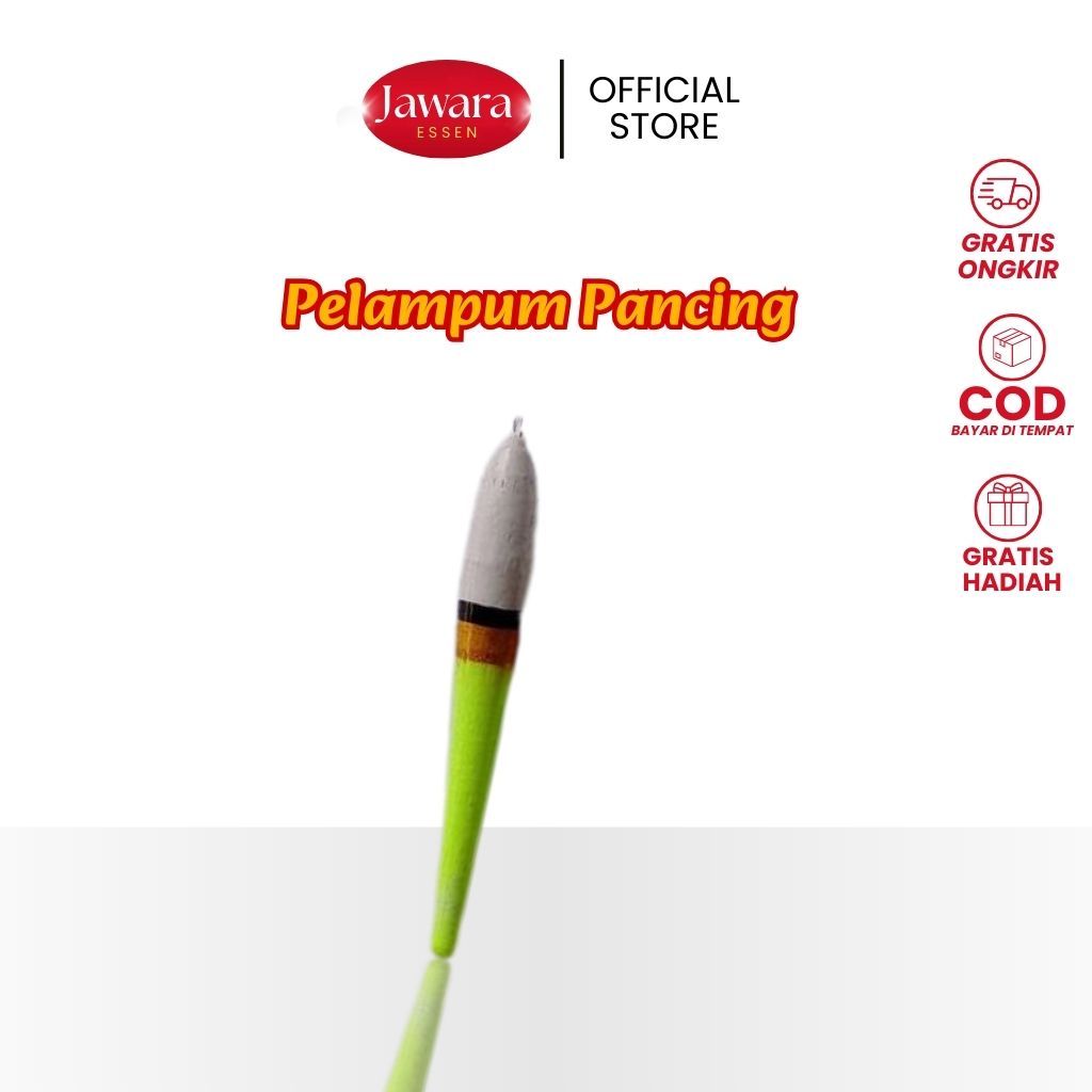 Pelampung Kayu Pancing Ikan Panjang 6cm