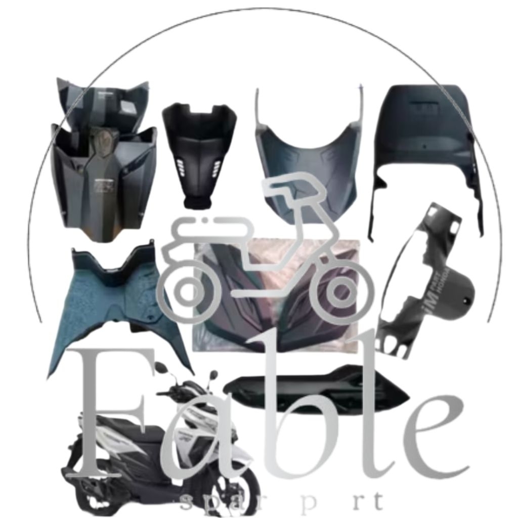 Full Set Cover Body Kasar Atas Cover Body Kasar Bawah Vario 125 / 150 Led Old 2015 2016 2017