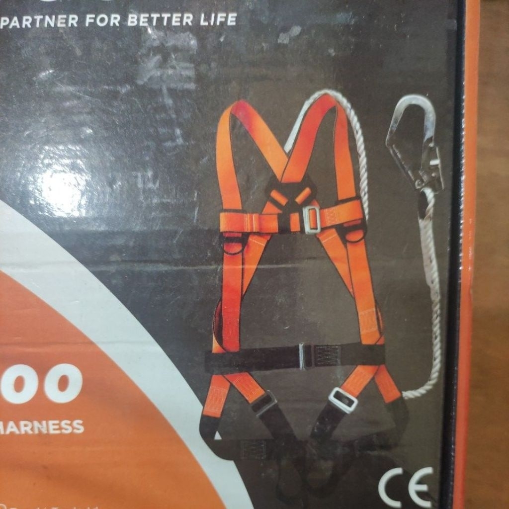 body harness safety belt / body harness single hook / pelindung kerja safety ( 1 cantolan + 2 ikatan