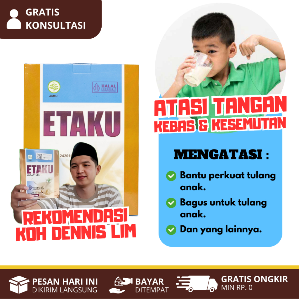 ETAKU GOAT MILK Susu Buat Tulang Anak Susu Untuk Pertumbuhan Tulang Vitamin Tulang Untuk Anak