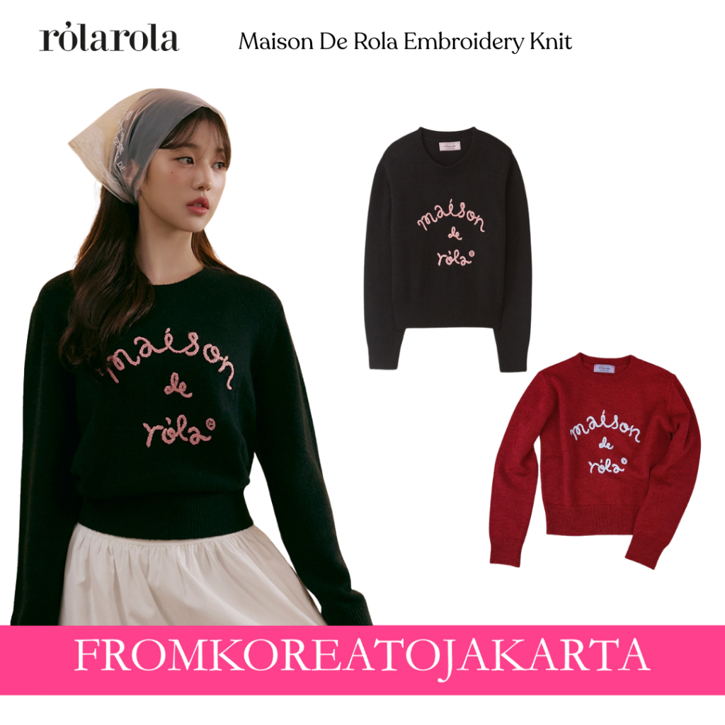 Rolarola Maison De Rola Embroidery Knit