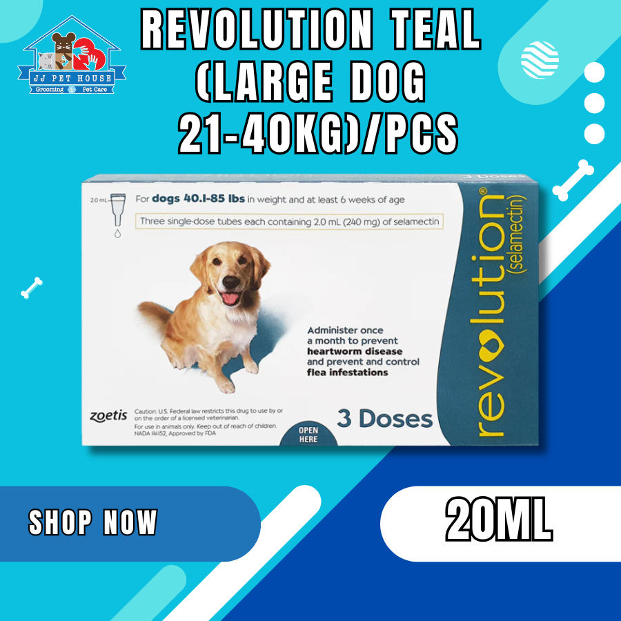 REVOLUTION TEAL (LARGE DOG 21-40KG)/PCS
