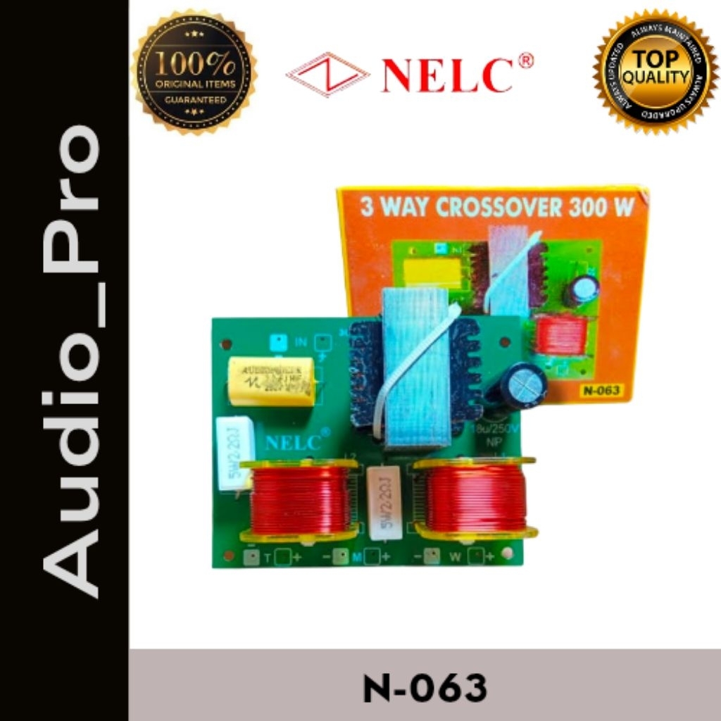 CROSSOVER PASIF 3 WAY 300W NELC N-063 TWEETER WOOFER MIDLE PASIF 3 WAY NELC