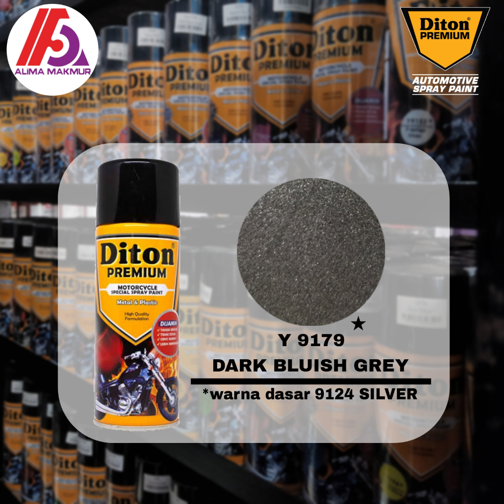 Diton Premium Y 9179 Dark Bluish Grey 400cc / Pilok Grey Metalik / Pilok Diton Grey Metalik