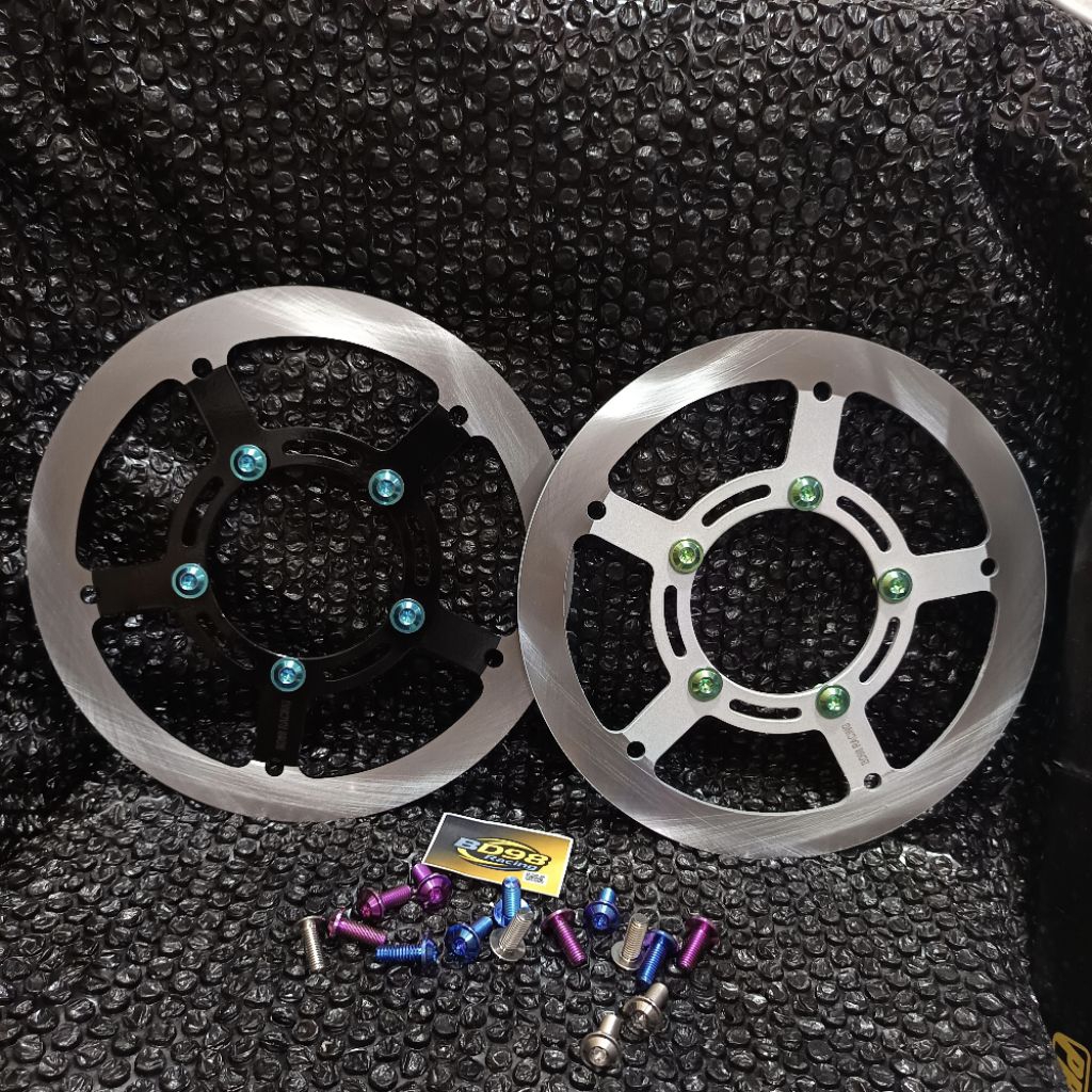 DISC CAKRAM DEPAN VIXON PIRINGAN CAKRAM VIXION STANDAR BYSON STANDAR LUBANG BAUT 5+BAUT TITANIUM