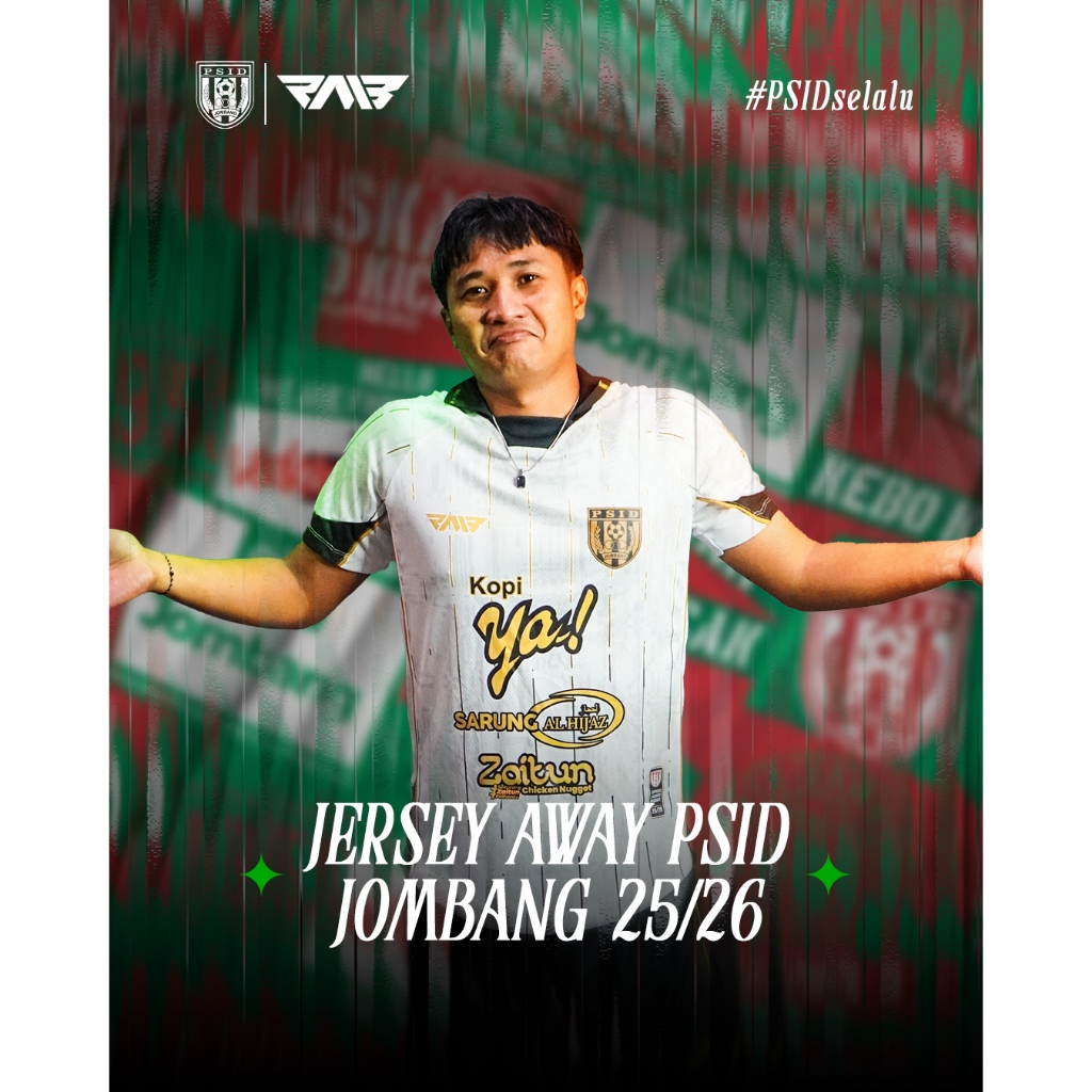 PSID JOMBANG JERSEY AWAY PLAYER 2025/2026