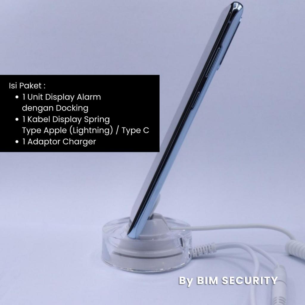 Display Alarm Stand Alone Type C/Apple / pengaman hp / alarm display