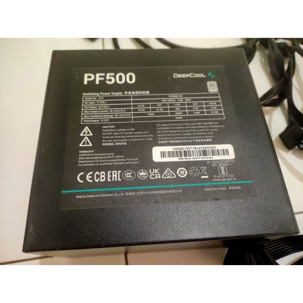 Bekas - PSU Deepcol PF500 500W
