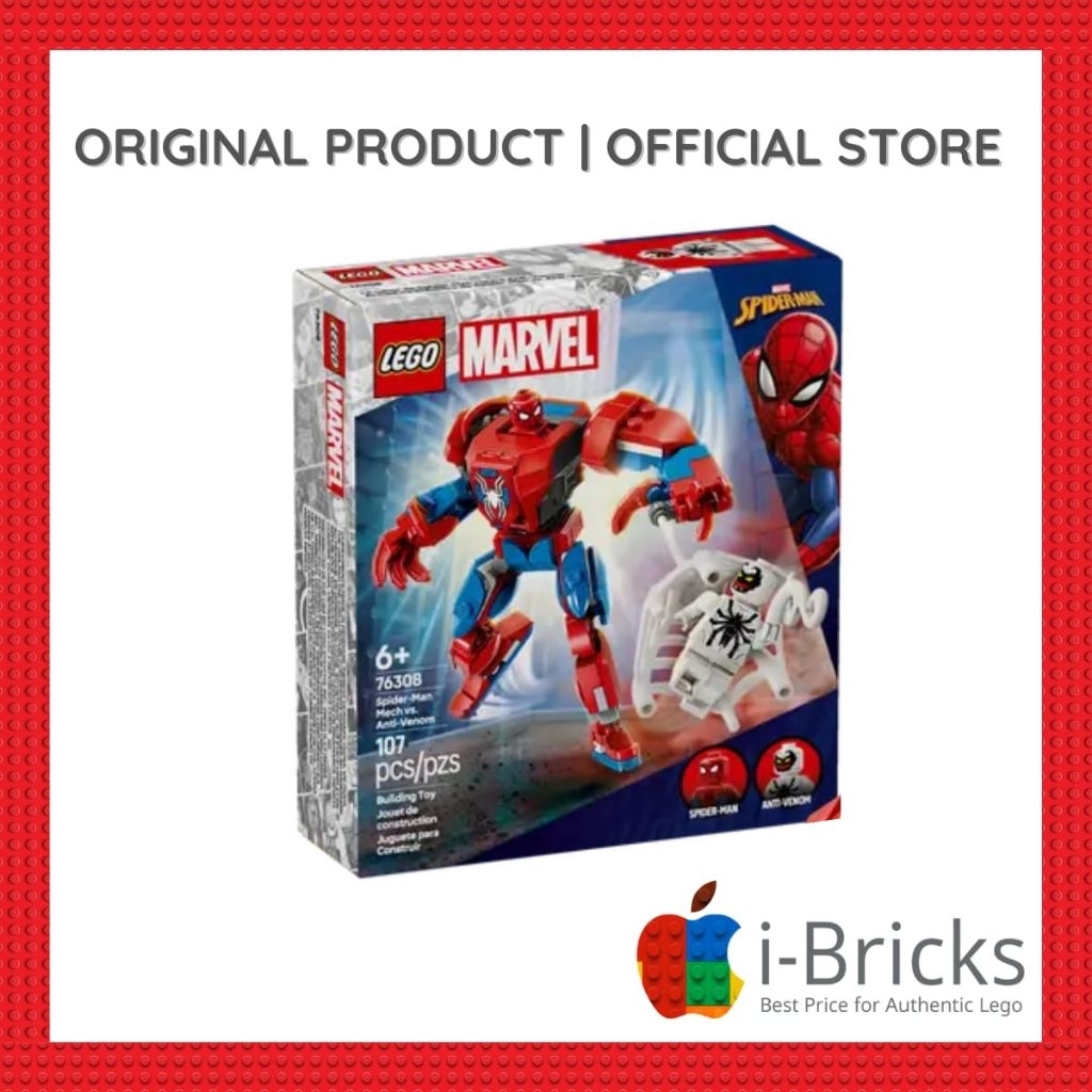 Lego SuperHeroes 76308 SpiderMan Mech vs Anti Venom