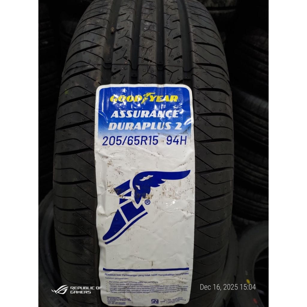 Ban GoodYear Assurance Duraplus2 205/65 R15