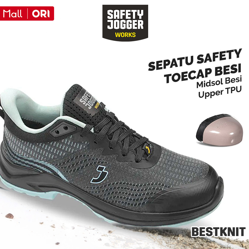 Safety Jogger BESTKNIT S1P Sepatu Safety Sporty Wanita Ringan
