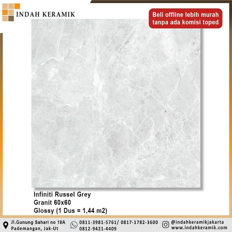 HT Granite Tile Granit Infiniti Russel Grey 60x60