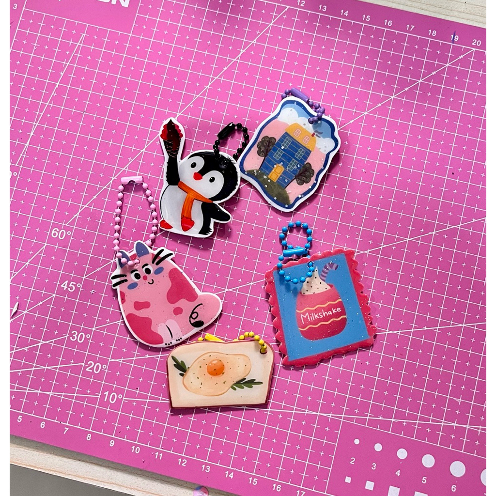 custom design Handmade Shrink Paper (Keychain / ganci)