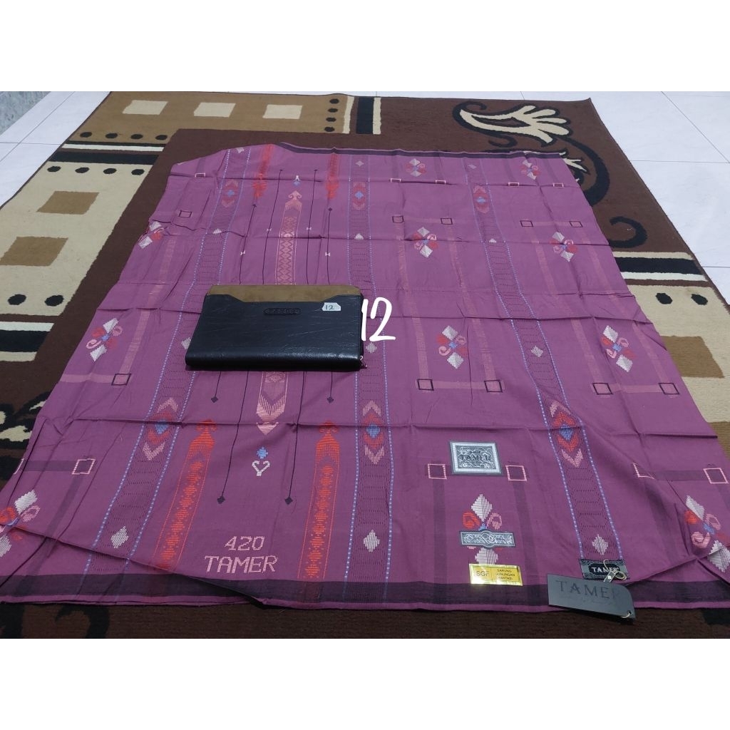 Sarung Tamer 420 songket bahan sutra