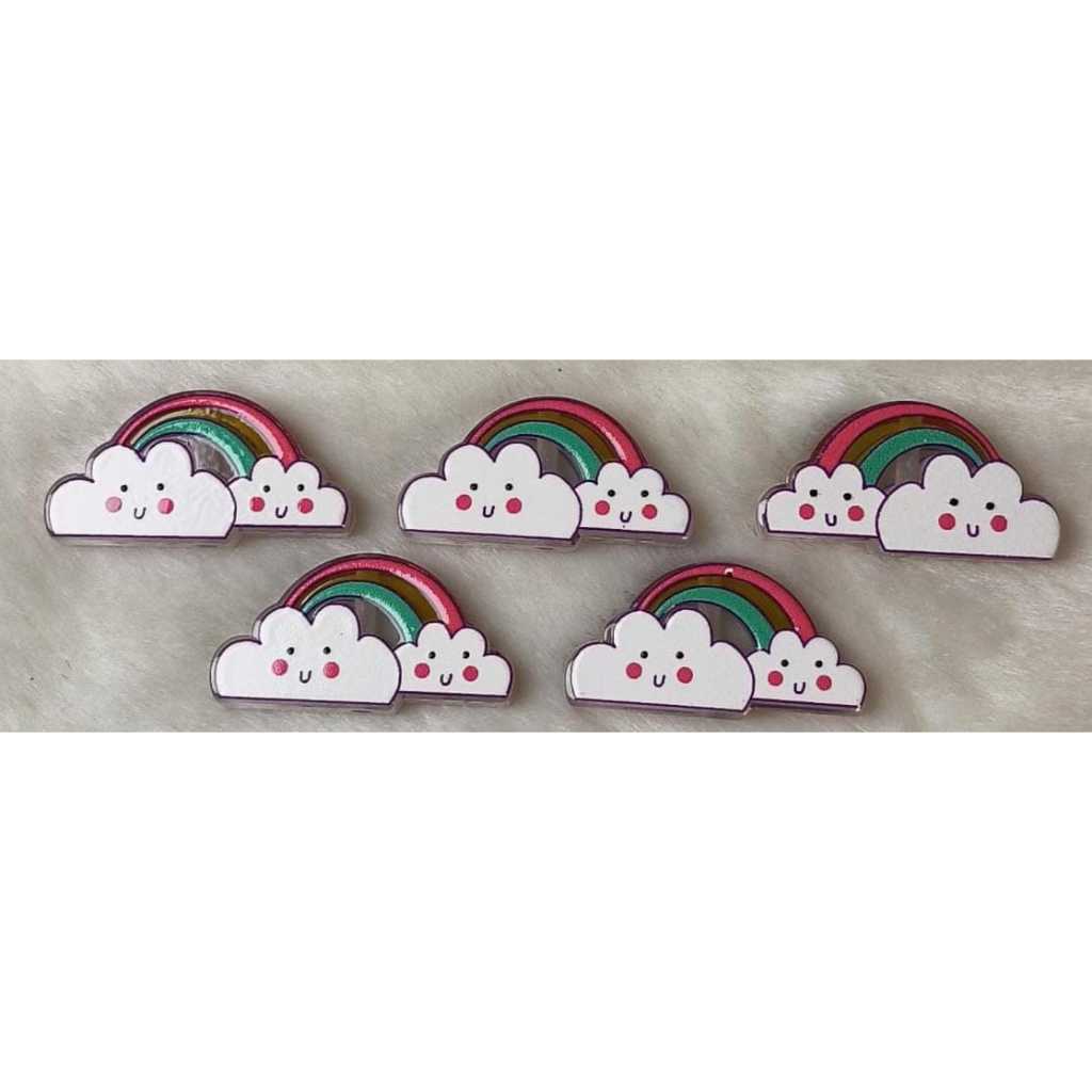 MANIK AKRILIK LUBANG TEMBUS PELANGI AWAN