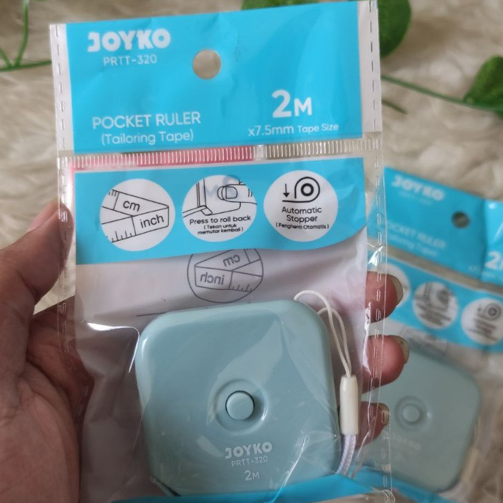 JOYKO Pocket Ruler Tailoring Tape Meteran Jahit PRTT-320 Panjang 2m / Meteran Jahit Serbaguna