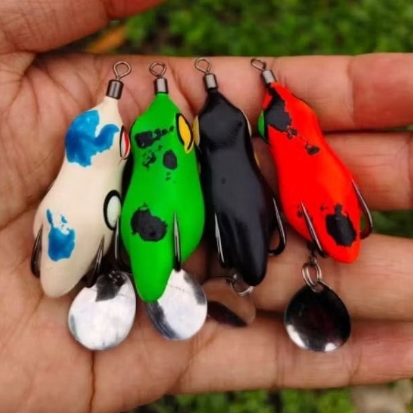 SOFT FROG 4.5 CM DH KENZI/UMPAN GABUS/ KODOK PALSU/SOFT FROG MURAH/