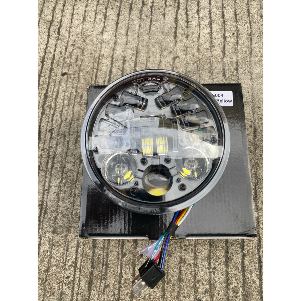 LAMPU DEPAN DAY BULAT 5,7inch CAHAYA PUTIH PUTIH
