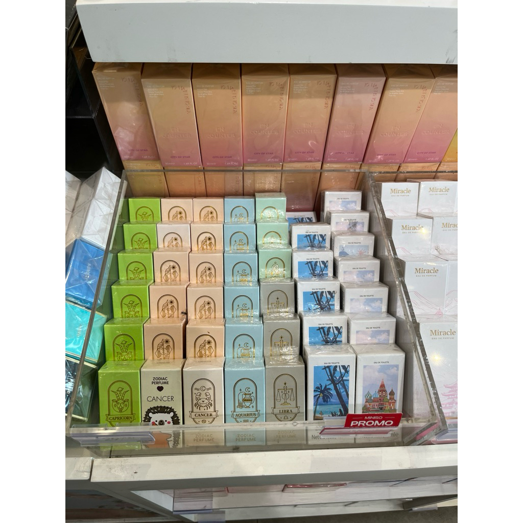 miniso parfum zodiac libra capricorn aquarius cancer
