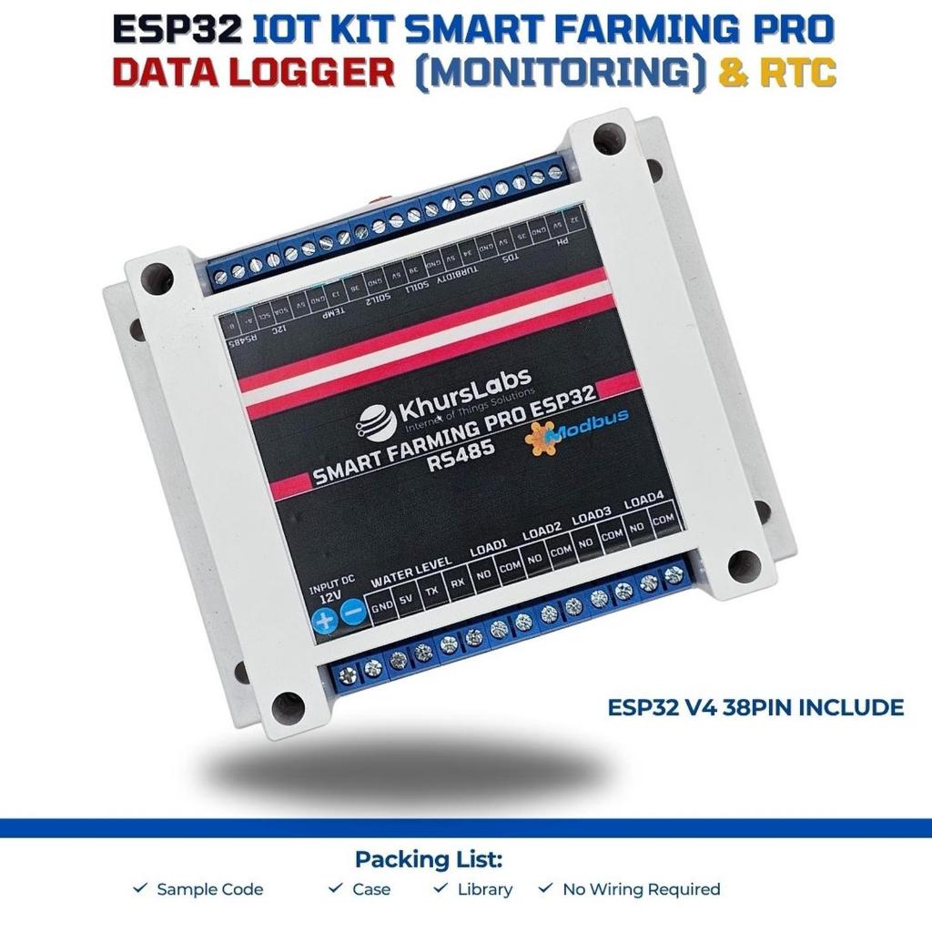 Smart Farming PRO Monitoring & Control Tanaman dengan IoT KIT ESP32 untuk Industri Pertanian Cerdas