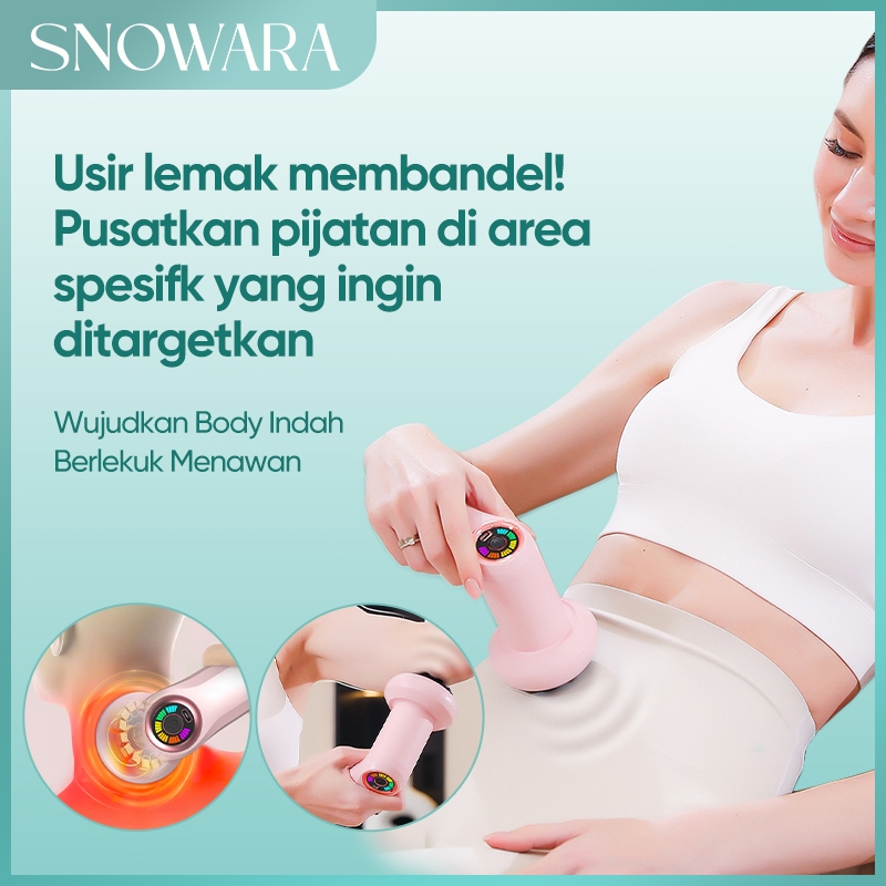 SNOWARA Alat Pijat Getar Pijat Listrik Seluruh Tubuh Wave Massager Alat Pijat Punggung Pistol Pijat 
