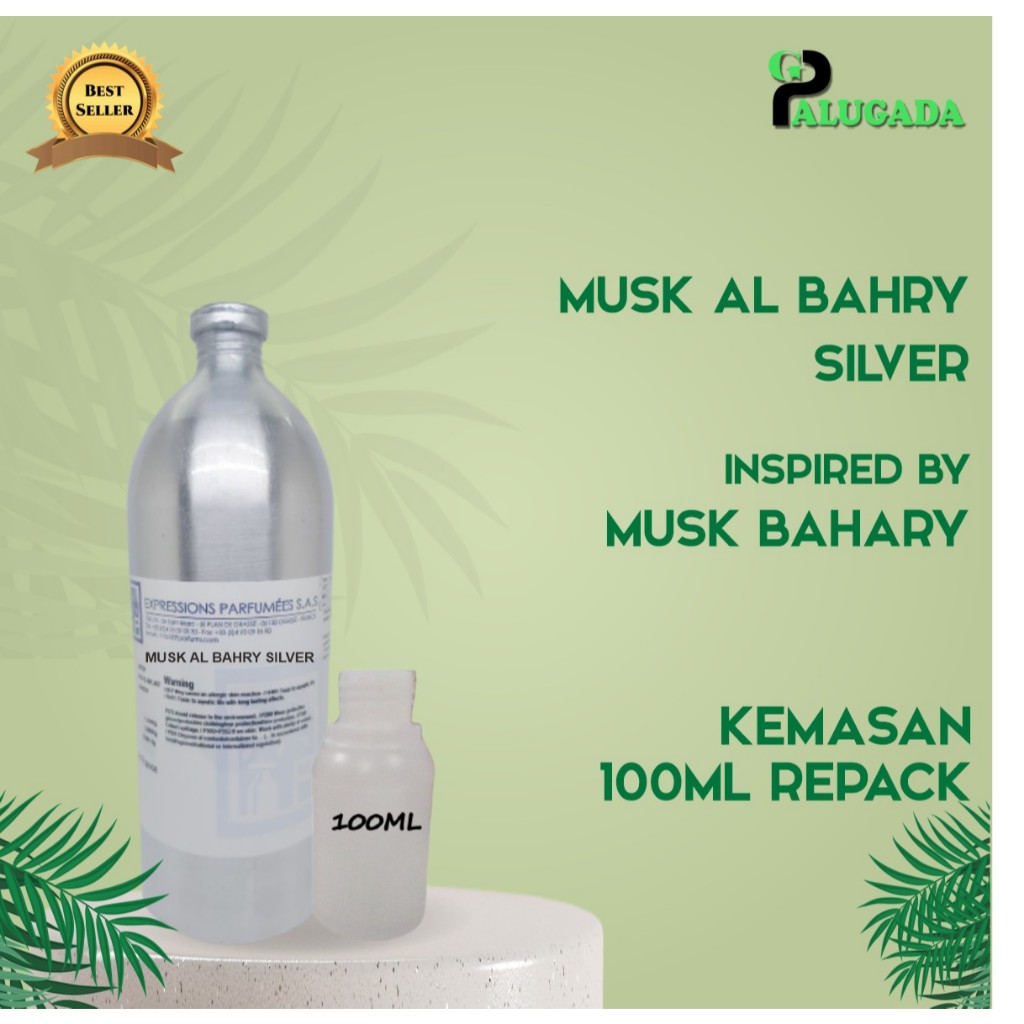 Bibit Parfum Murni MUSK AL BAHRY SILVER EP 100ML REPACK
