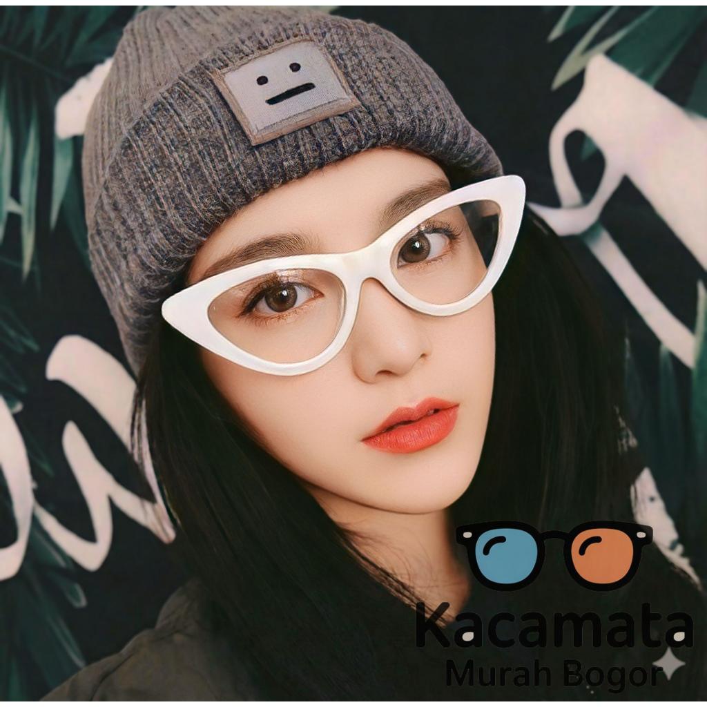 KMB Catty Frame Kacamata minus baca wanita branded cateye antiradiasi anti uv