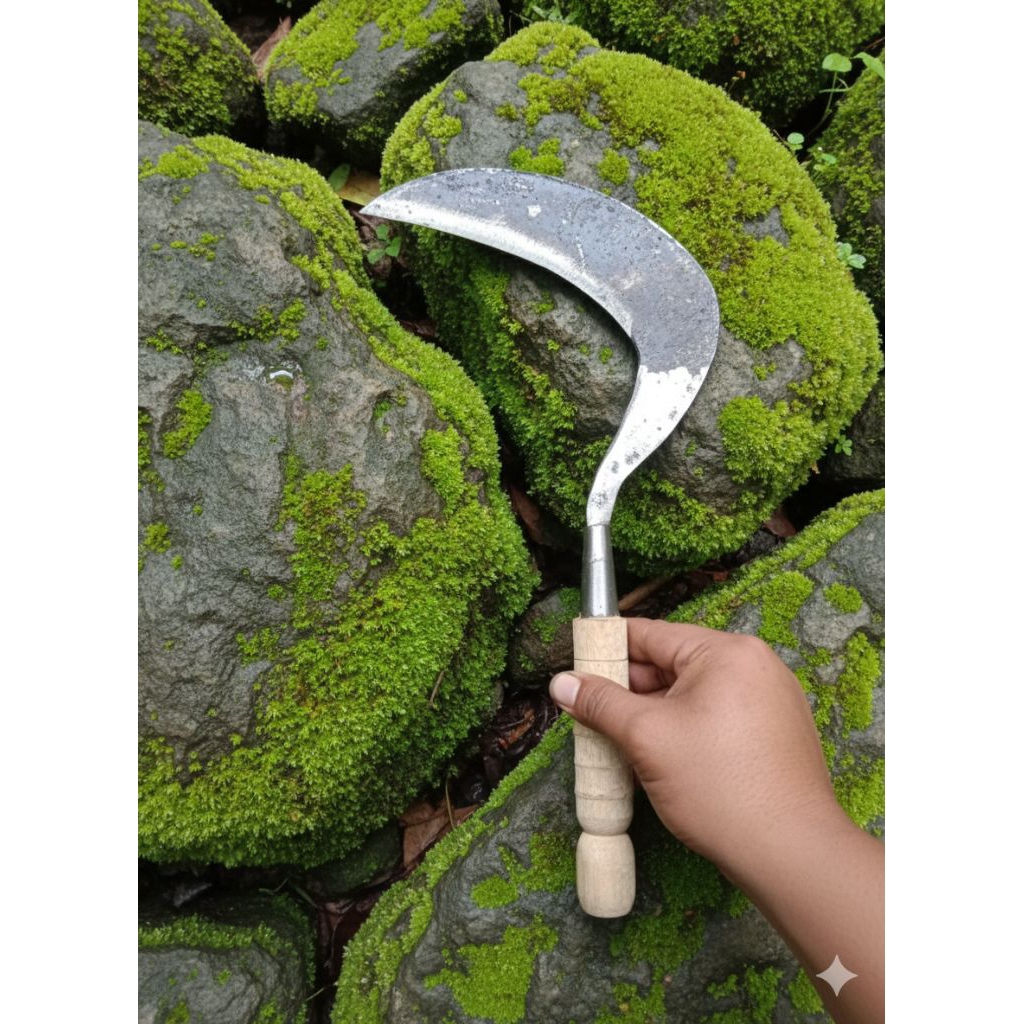 Sabit Jawa Suro Baja Isen Asli - Arit Rumput & Padi Super Tajam