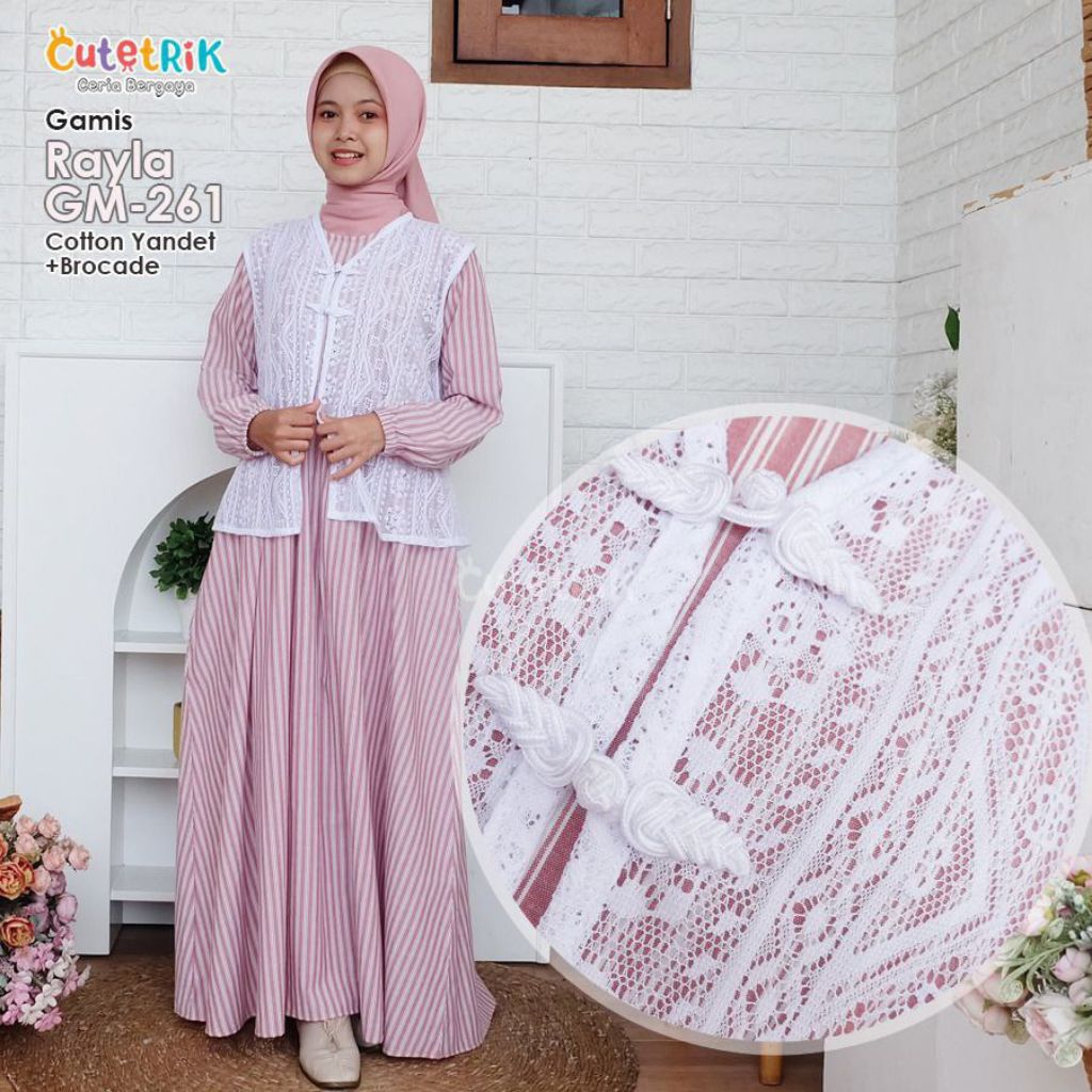 vs GAMIS  mix outer Brocade anak remaja tanggung  CUTETRIK TERBARU