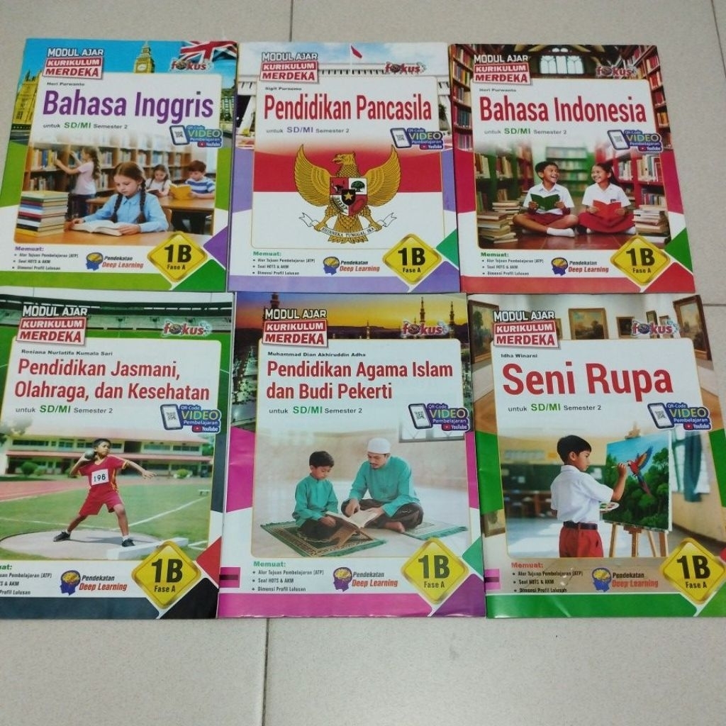 LKS MODUL FOKUS SD/MI KELAS 1 KURIKULUM MERDEKA SEMESTER 2, LKS FOKUS KELAS  1 SD/MI KURIKULUM MERDE