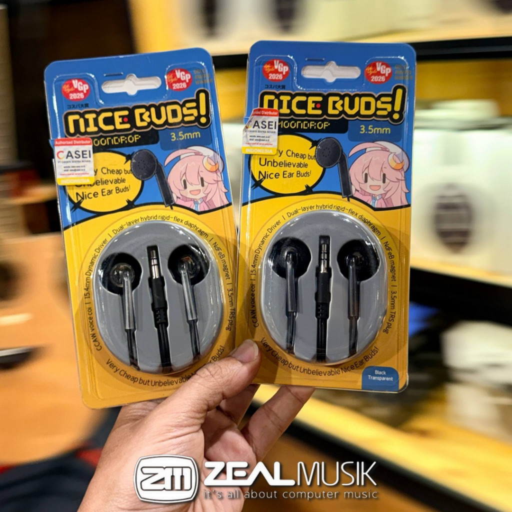 Moondrop NICEBUDS / NICE BUDS - 15.4mm Dynamic Driver Earphone Earbud - Zeal Musik Jogja