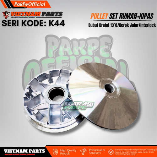 RUMAH + KIPAS VIETNAMPARTS BUBUT BEAT K44 BEAT POP VARIO 110 BEAT STREET BEAT DELUXE PULLEY CUSTOM K