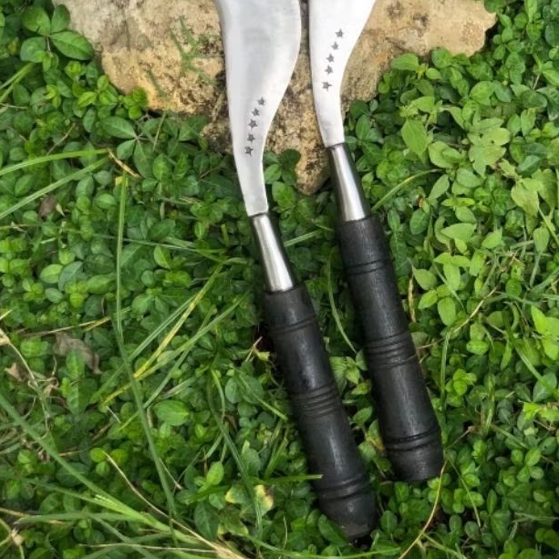 Sabit Padi/Arit Padi, Arit Rumput, Arit Ranting Ranting, Bahan Asli Baja