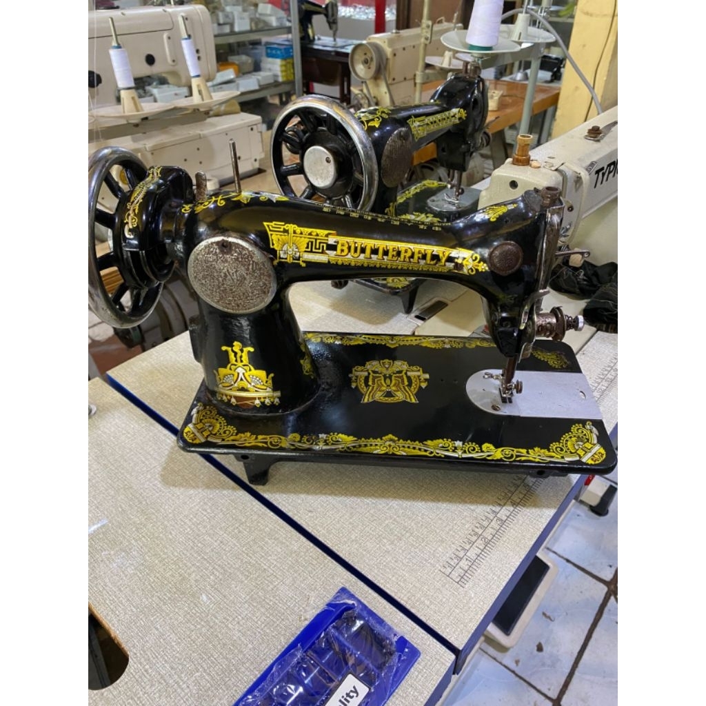 Mesin jahit BUTTERFLY manual kepala saja mesin tradisional