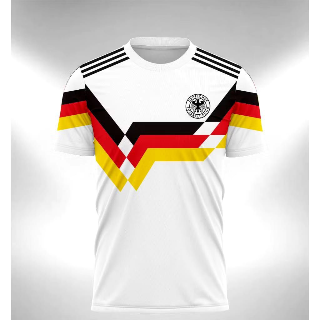 JERSEY JERMAN GERMAN 1990 GRATIS NAMA DAN NOMOR PUNGGUNG