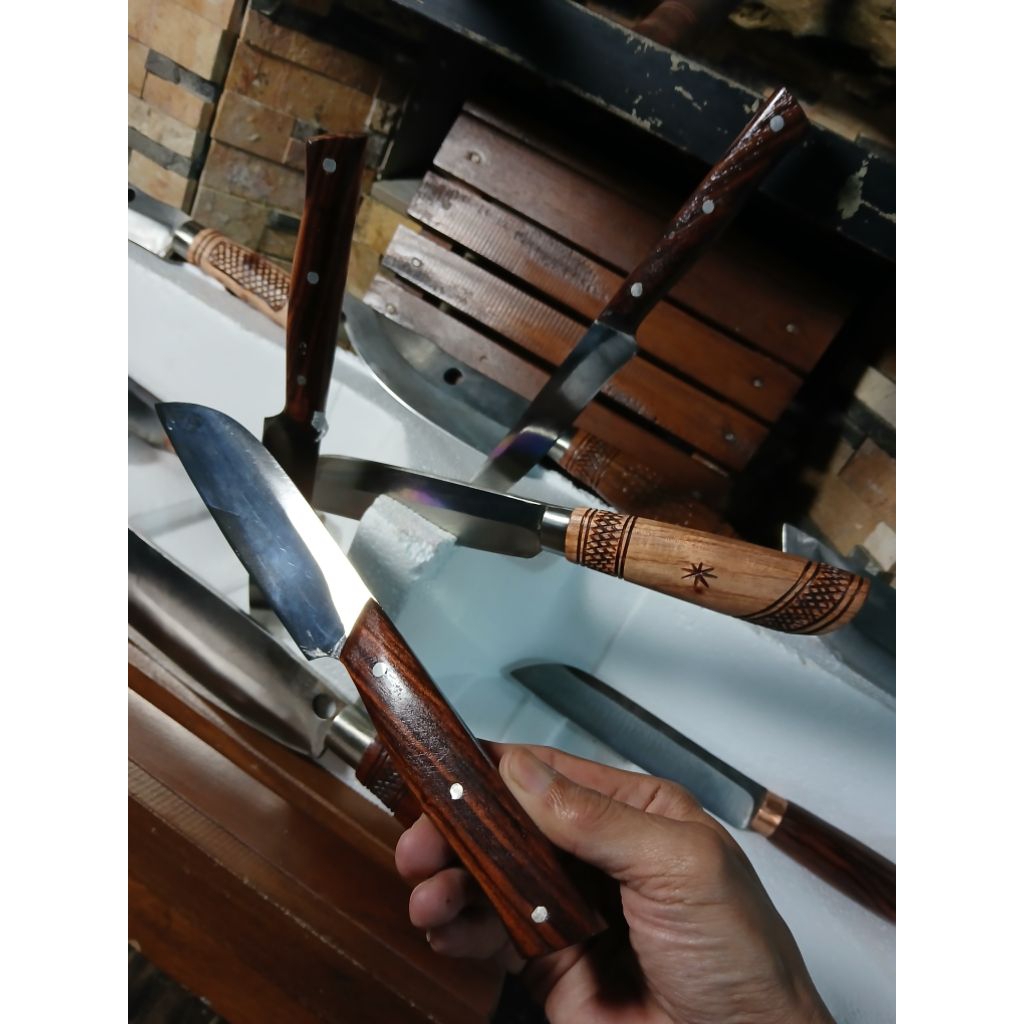 pisau durian baja D2 original 100%