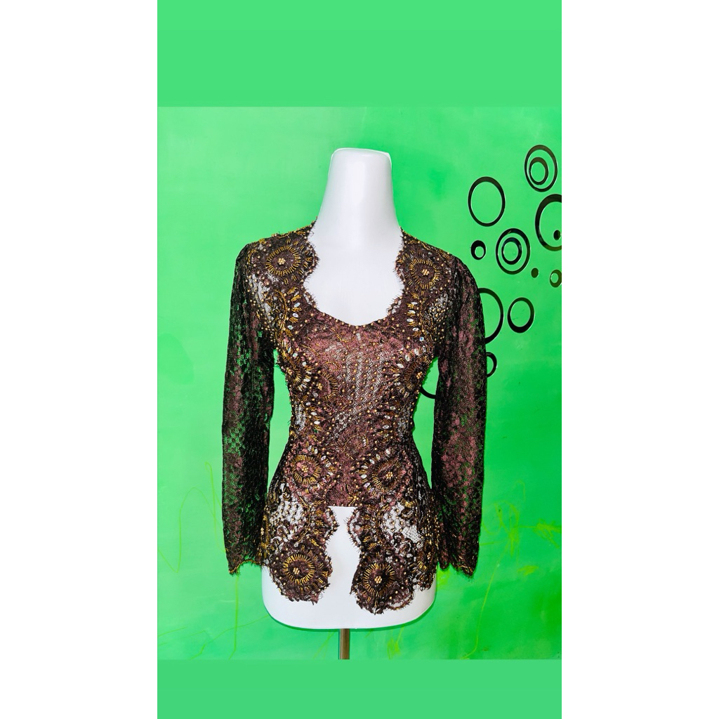 kebaya bali brokat payet wanita