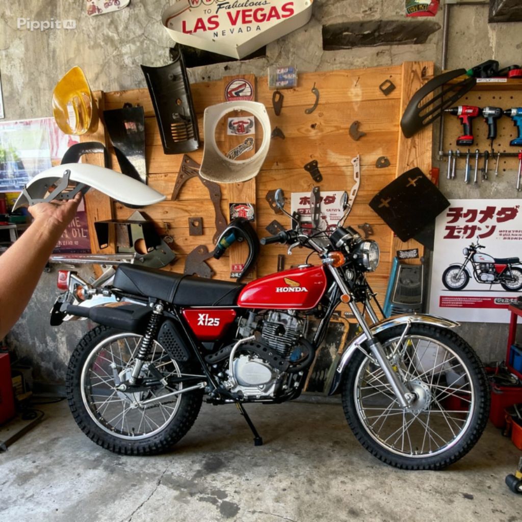 spakbor depan Honda xl 125 slebor depan Honda xl 125