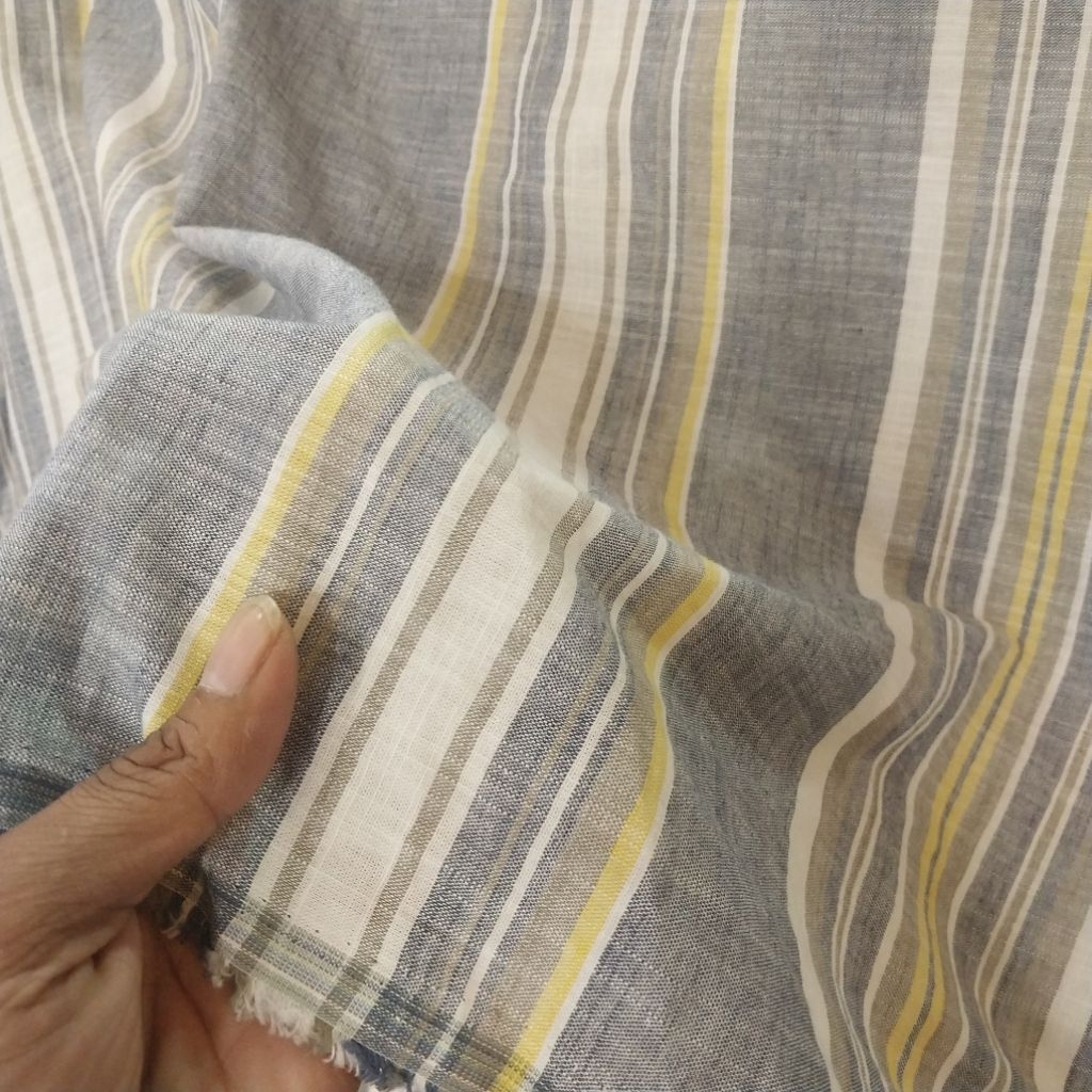 Kain/Bahan/Katun linen/Salur/linen katun