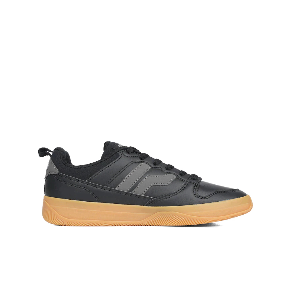 Sepatu Sneakers Casual Lifestyle PIERO DBR UNITE Pria Wanita - Black/Gull Grey/Gum