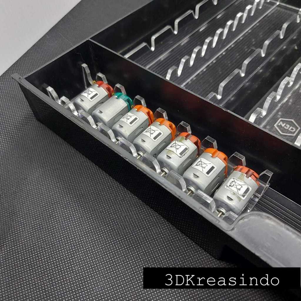 Sekat Tamiya Versus 8050 Dinamo Motor V3 Mini 4WD Aksesoris Tatakan Laci Kotak Box VS 8050 - S3D