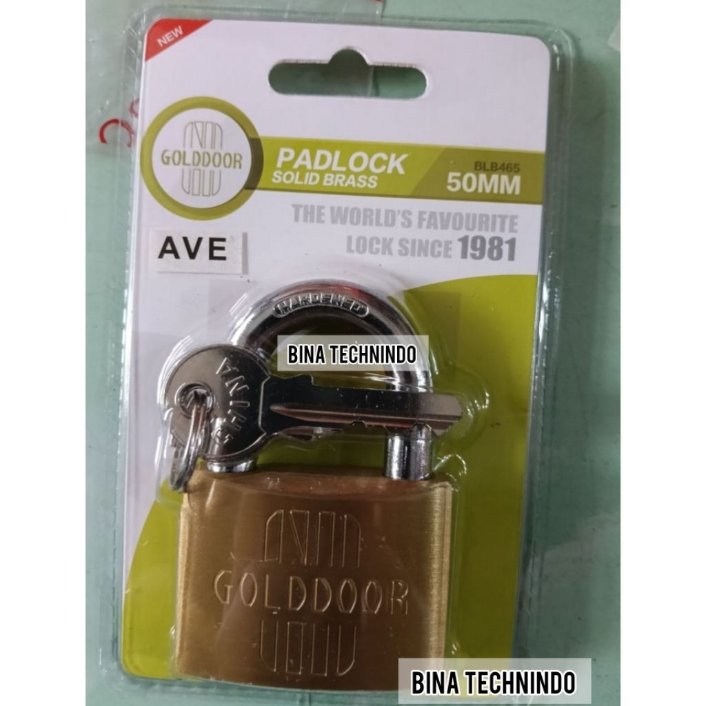 50MM GEMBOK GOLDDOOR SOLID BRASS PADLOCK. GEMBOK SOLID BRASS 50MM. GEMBOK PADLOCK 50MM. GEMBOK GOLDD