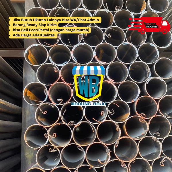 Pipa Galvanis 3 inch x 6 meter - pipa galvanis 3" - warungbaja - pipa galvanis tiga inch