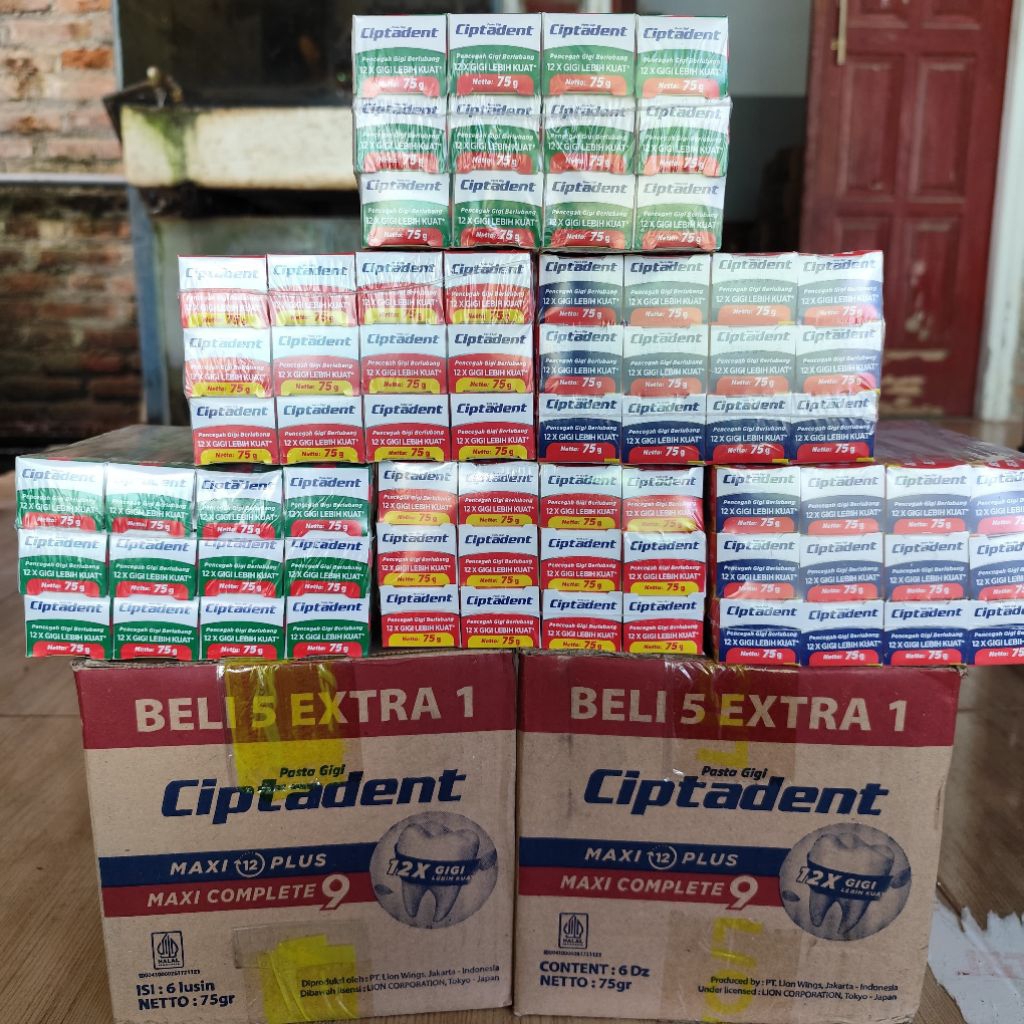 COD 1 Dus/72 pcs Pasta Gigi Ciptadent 75 gr