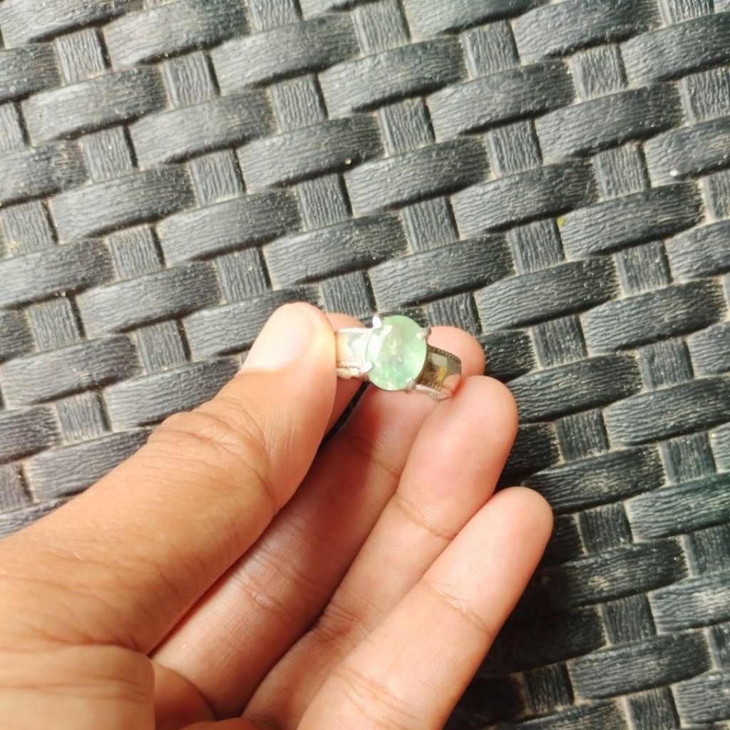 zamrud ring perak