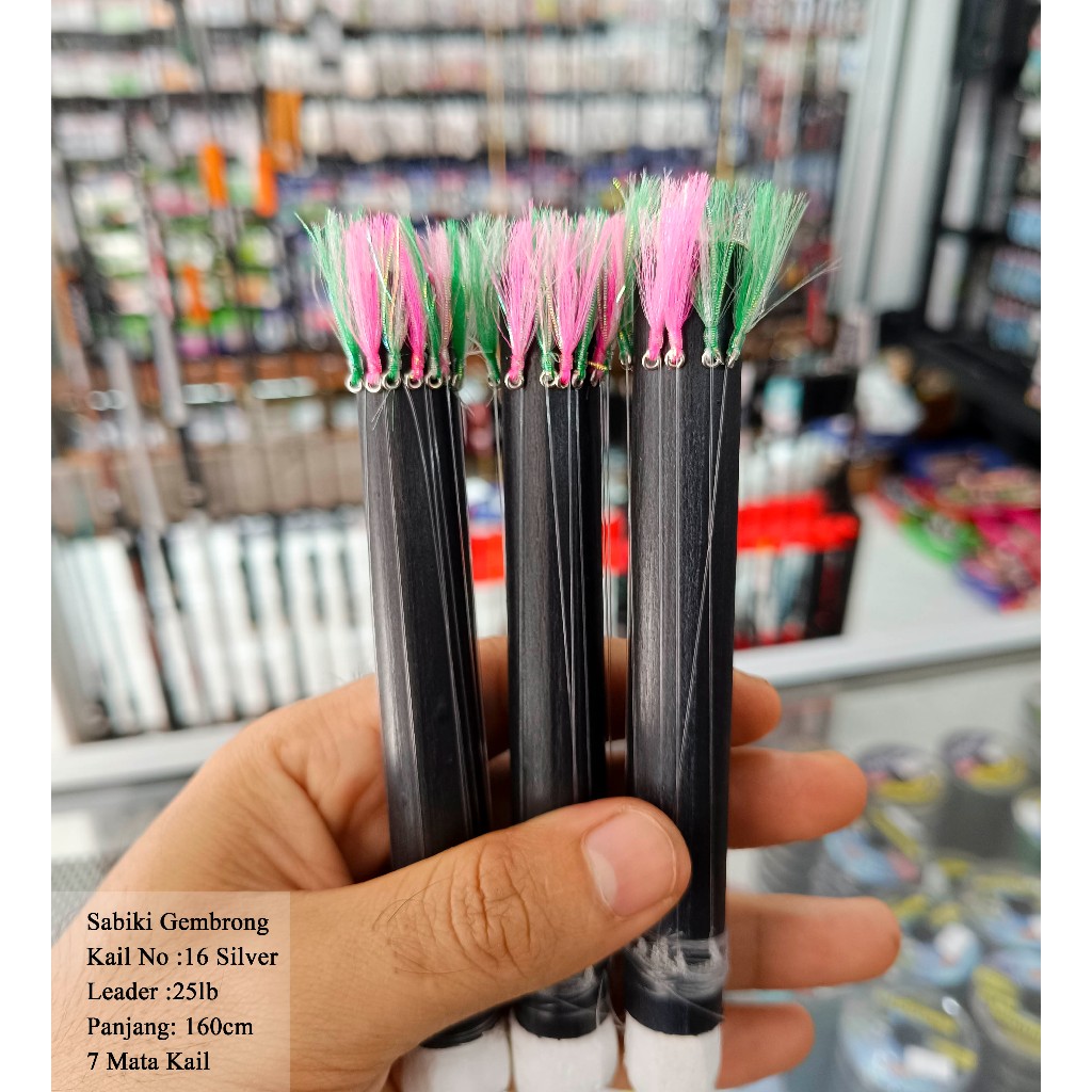 Bulu-bulu Sabiki kotrekan - Umpan Pancing Bulu Bulu Tebal