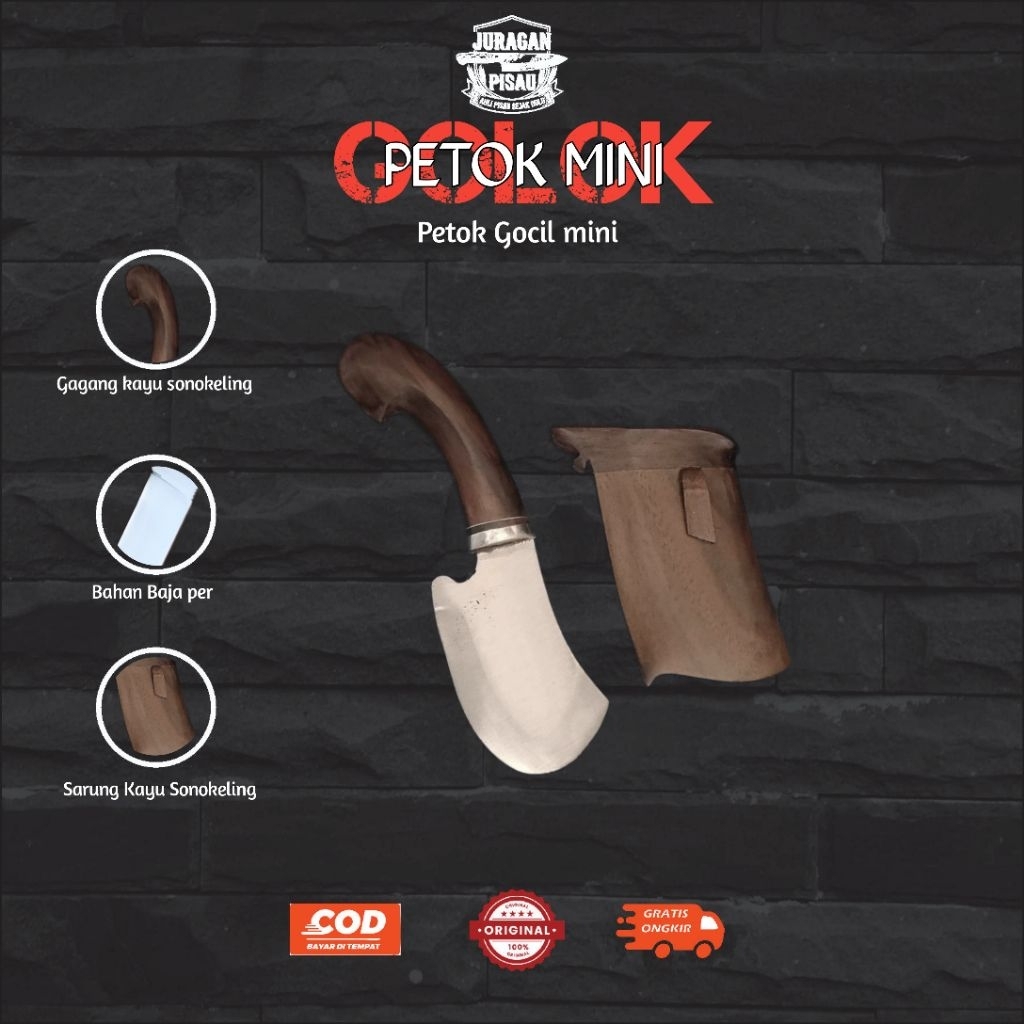 JURAGAN PISAU CIBATU | Golok kecil Gocil Petok sonokeling baja