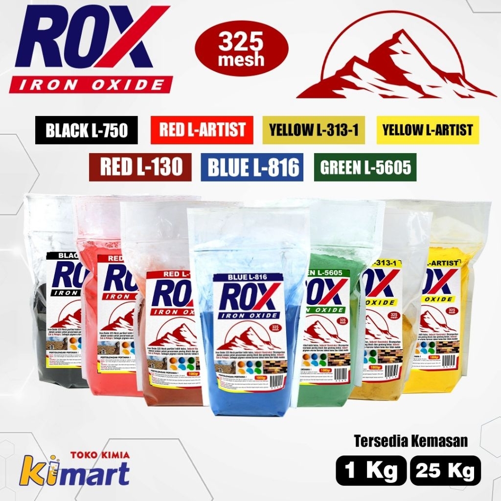 ROX Iron Oxide mesh 352 Pigmen Pewarna Iron Oxide Powder 1KG