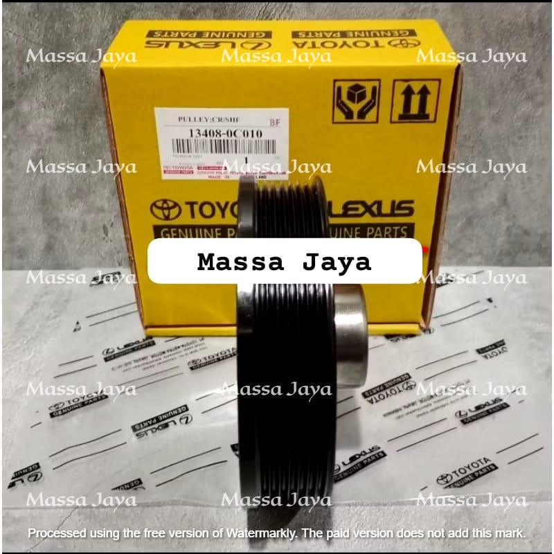 PULLEY PULLY PULI CRANKSHAFT KRUK AS INNOVA INOVA HILUX FORTUNER BENSIN ORIGINAL